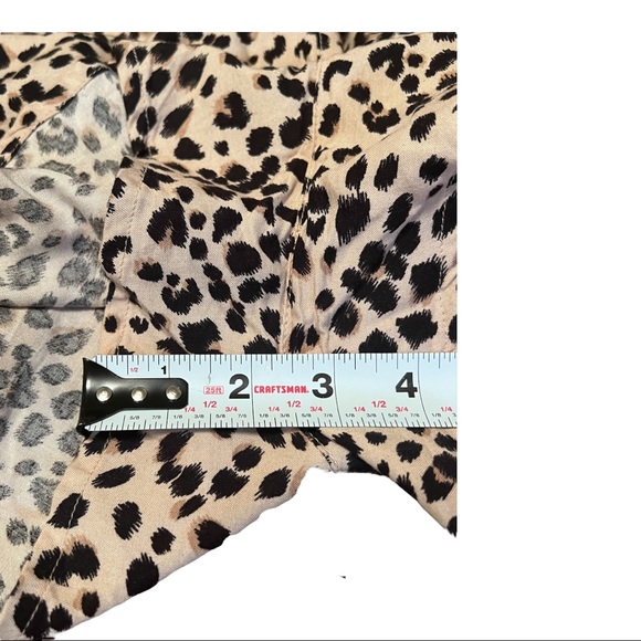 H&M • Divided • 
Viscose Romper • Size 6 •Beige/Leopard Print • NWOT - Picture 6 of 10